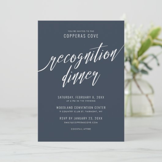 Erkennungsdinner Einladung (Stehend Vorderseite)