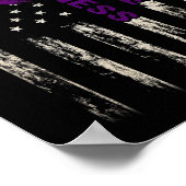 Erkennungsflagge Pruple Multifunktionsleisten-Abhä Poster (Ecke)