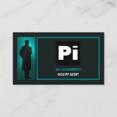 Erkennungslogo, Privatdetektiv-Ermittler Visitenkarte (Vorderseite)