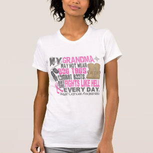 Erkennungsmarke-Brustkrebs-Großmutter T-Shirt