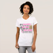 Erkennungsmarke-Brustkrebs-Großmutter T-Shirt (Vorne ganz)