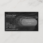 Erkennungsmarke-Schablonen-Visitenkarte Visitenkarte (Vorderseite)