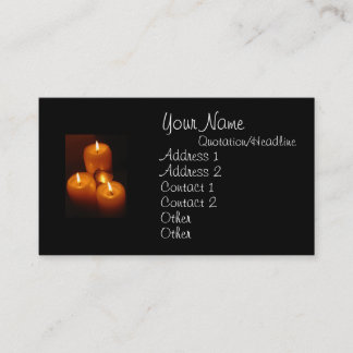 Erkennungsmarken und Kerzen - MilitärVisitenkarten Visitenkarte