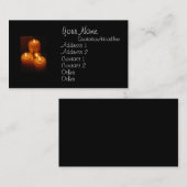 Erkennungsmarken und Kerzen - MilitärVisitenkarten Visitenkarte (Vorne/Hinten)