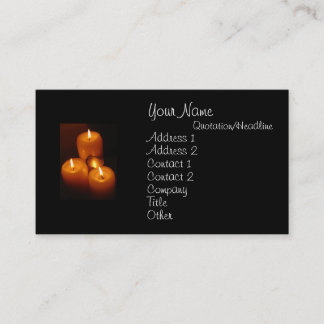 Erkennungsmarken und Kerzen Visitenkarte- Visitenkarte