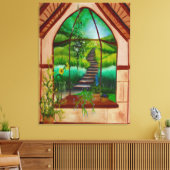 Erkerfenster Leinwanddruck (Insitu (Wohnzimmer))