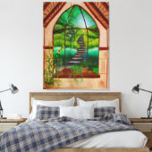 Erkerfenster Leinwanddruck (Insitu (Schlafzimmer))