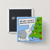 Erkläre deinem Hund jetzt die Bedeutung von Weihna Button (Vorne & Hinten)