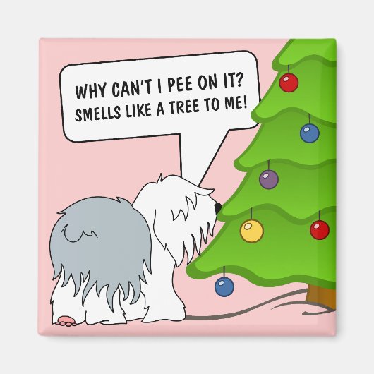 Erkläre deinem Hund jetzt die Bedeutung von Weihna Magnet (Vorne)