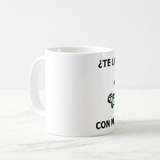 erkläre ich mit Marionetten ihn dir? Kaffeetasse (Vorderseite Links)