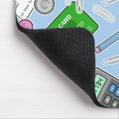 Erklären/Buchhalter-themenorientiertes Muster Mousepad (Ecke)