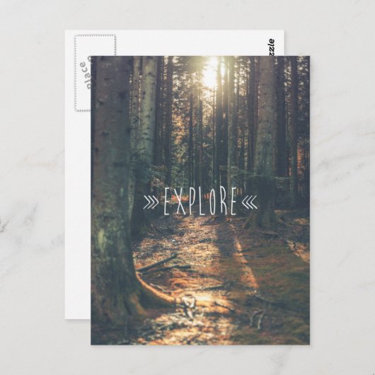 ERKLÄREN POSTKARTE (Vorne/Hinten)