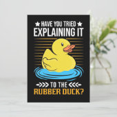 Erklären Sie es der Gummiherde Einladung (Stehend Vorderseite)