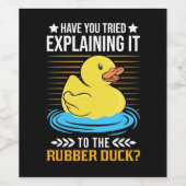 Erklären Sie es der Gummiherde Weinetikett (Einzelnes Label)