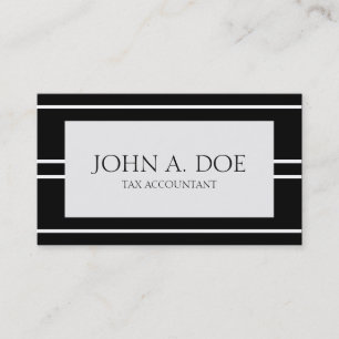 Erklärende Streifen Buchhalter CPAs Buchhalter-B/W Visitenkarte