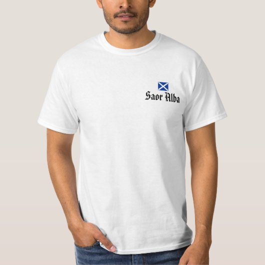 Erklärung Arbroath des schottischen T-Shirt (Vorderseite)