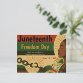 Erklärung der Freiheit Feiertagskarte (Stehend Vorderseite)