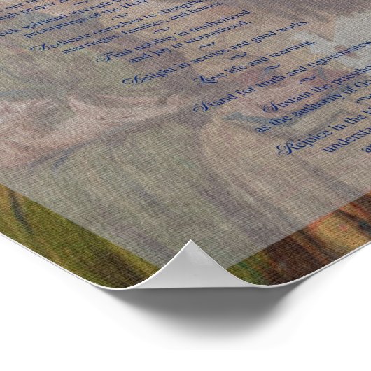 "Erklärung der Hilfsgesellschaft" Gemälde Sr. Poster (Ecke)