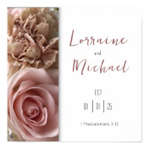 Erklärung der Liebe Blassrosa Rosenplakat