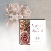 Erklärung der Liebe Blassrosa Rosenplakat