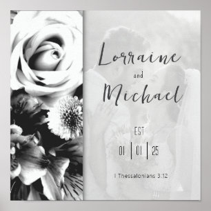 Erklärung der Liebe Schwarz-Weiß-Poster Poster