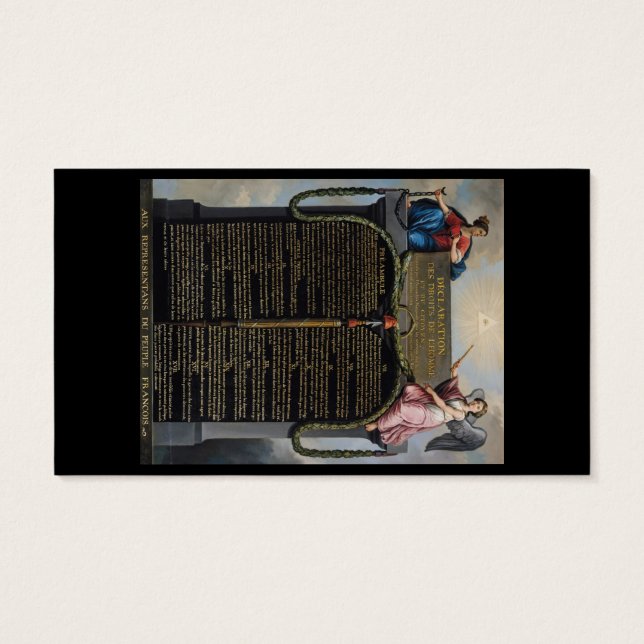 Erklärung der Menschen- und Bürgerrechte (Rückseite)