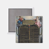 Erklärung der Menschen- und Bürgerrechte Magnet (Vorderseite/Rückseite)