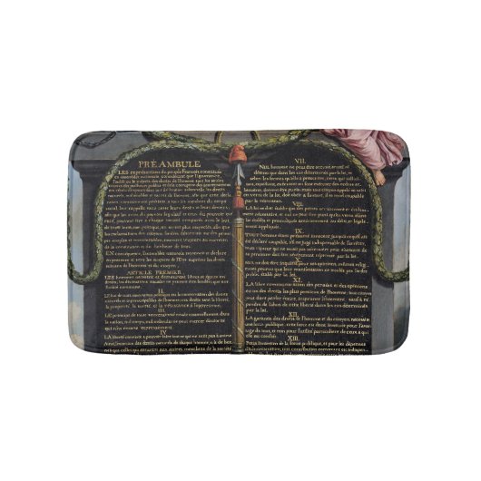 Erklärung der Rechte des Mannes und des Bürgers Badematte (Vorderseite)