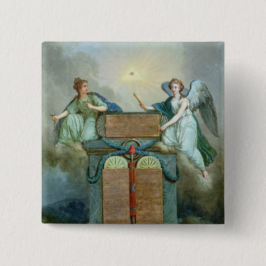 Erklärung der Rechte des Mannes und des Bürgers Button (Vorderseite)