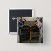 Erklärung der Rechte des Mannes und des Bürgers Button (Vorne & Hinten)