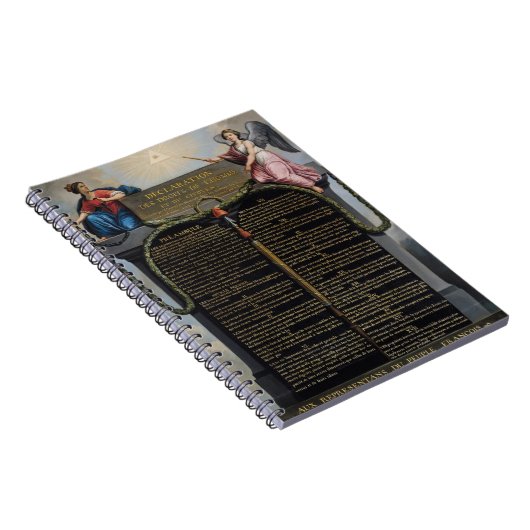 Erklärung der Rechte des Mannes und des Bürgers Notizblock (Rechte Seite)