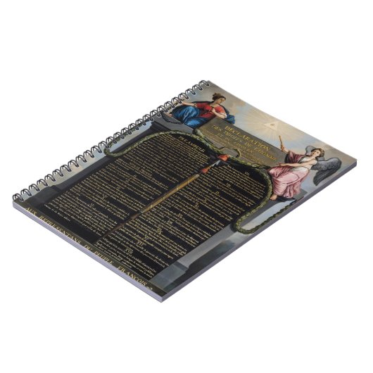 Erklärung der Rechte des Mannes und des Bürgers Notizblock (Linke Seite)