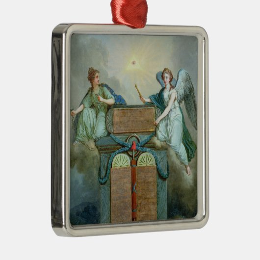 Erklärung der Rechte des Mannes und des Bürgers Silbernes Ornament (Rechts)