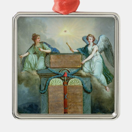 Erklärung der Rechte des Mannes und des Bürgers Silbernes Ornament (Vorne)