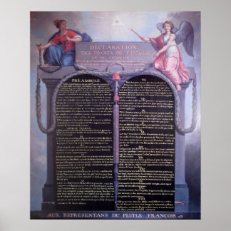 Erklärung der Rechte des Menschen Poster