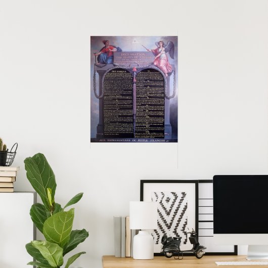 Erklärung der Rechte des Menschen Poster (Heimbüro)