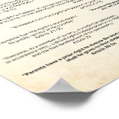 Erklärung der Vereinten Nationen zu den Menschenre Poster (Ecke)