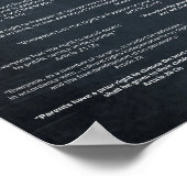 Erklärung der Vereinten Nationen zu den Menschenre Poster (Ecke)