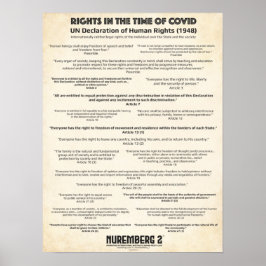 Erklärung der Vereinten Nationen zu den Menschenre Poster