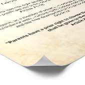 Erklärung der Vereinten Nationen zu den Menschenre Poster (Ecke)