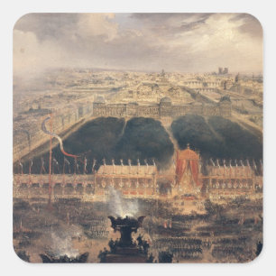 Erklärung der Zweiten Republik, 1848 Quadratischer Aufkleber