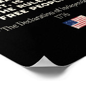 Erklärung des politischen Protests zur Unabhängigk Poster (Ecke)