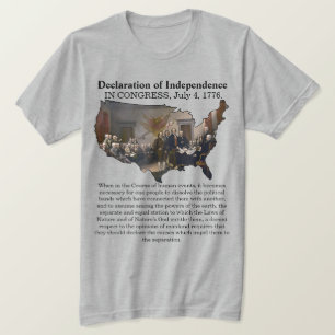 Erklärung des Unabhängigkeitskodexes, 4. Juli 1776 T-Shirt