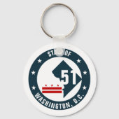Erklärung für das Washington DC Logo Schlüsselanhänger (Vorderseite)