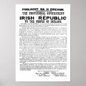 Erklärung Irlands von 1916 Poster (Vorne)