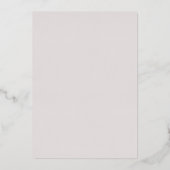 Erklärung Orchid Elegantes Blumenchic Brautparty Folieneinladung (Rückseite)