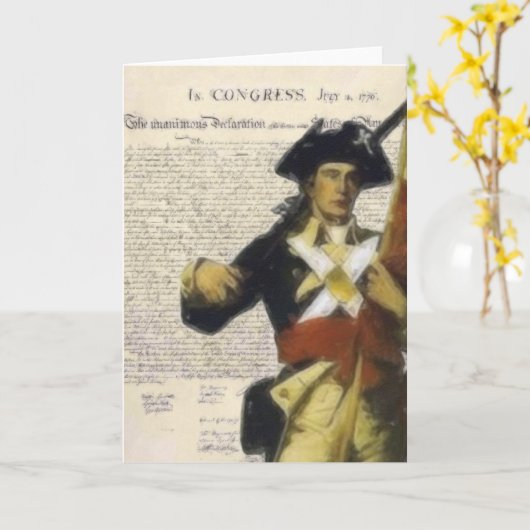 Erklärung und Minute-Mann-Karte Karte (Gelbe Blume)