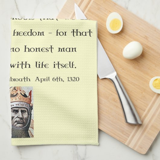 Erklärung von Arbroath Robert das Bruce-Tee-Tuch Handtuch (Viertel Falte)