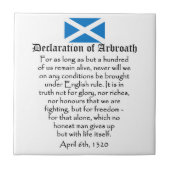 Erklärung von Arbroath Scottish-Unabhängigkeit Fliese (Vorderseite)
