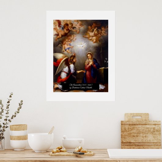 Erklärung von Bartolomé Esteban Murillo Poster (Küche)